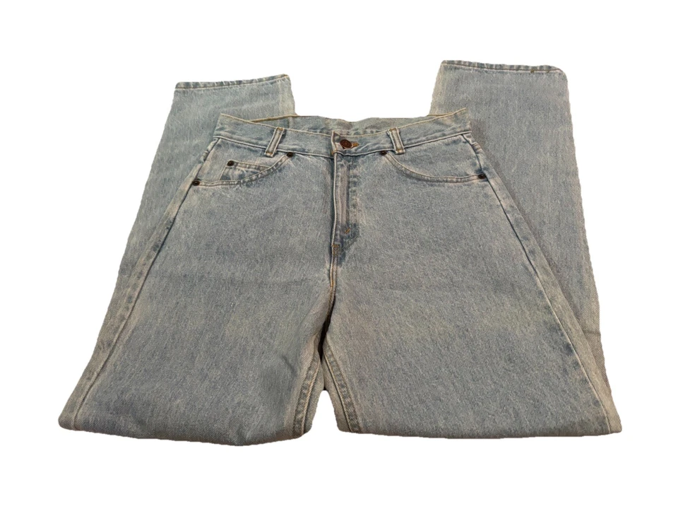 Pantalones de mezclilla Arizona vintage años 90 29x30 nuevos con etiquetas lavado claro pierna recta Foto 3 de 3