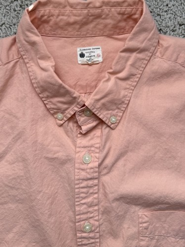 Men’s J Crew Salmon Button Down Shirt Size XL - Picture 3 of 5