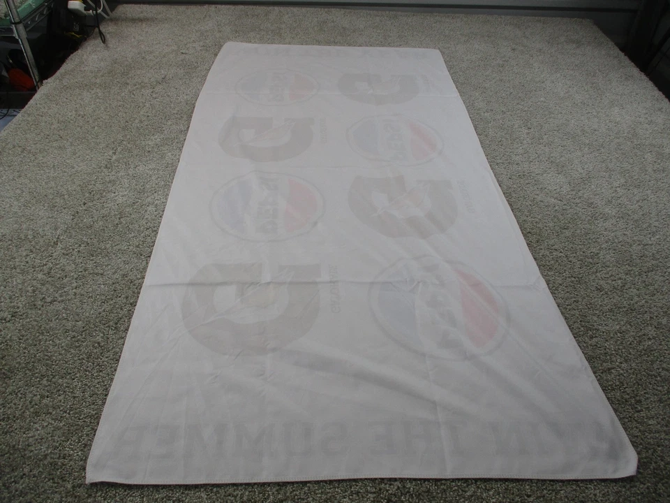 Pepsi Gatorade Win The Summer Beach Towel Oversized Advertising Promo White - Image 4 of 4