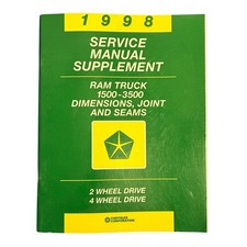 1998 Dodge Ram 1500 2500 3500 Body Dimensions Joints Seams Manual Oem