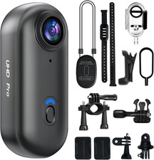 4K Mini Body Camera, Thumb POV Portable Body Cam Sports Action Camera Hands Free
