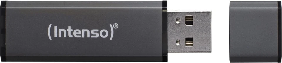 Intenso Alu Line - Flash Drive 8 GB - USB 2.0 Anthracita - Image 2 of 4