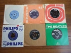 JOB LOT  of 40 x 7"  SINGLES  50/60s  THE BEATLES / STONES / DUSTY / BEACH BOYS