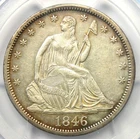 1846-O Tall Date Variety Seated Liberty Half Dollar 50C Coin - PCGS AU Details