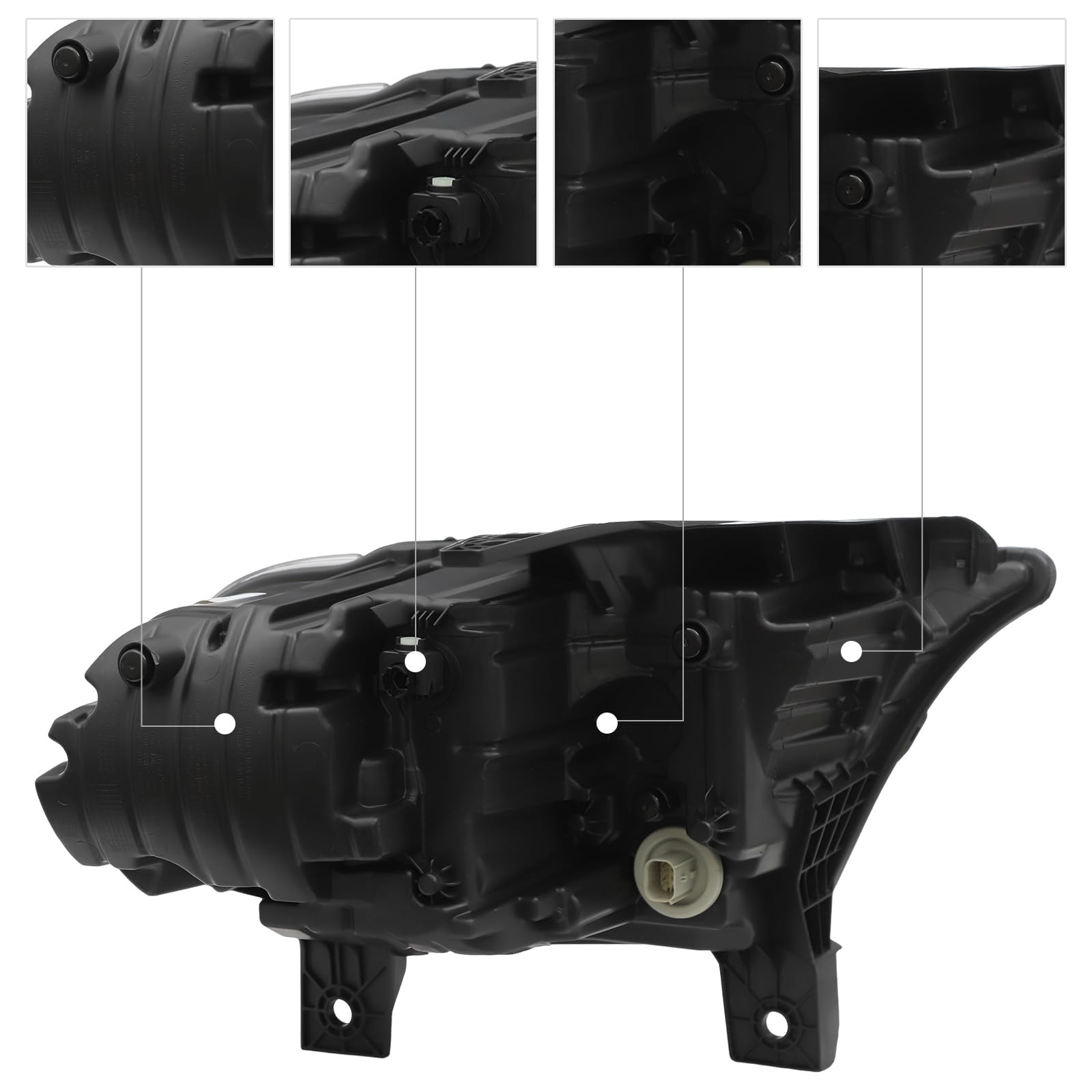 LED Headlight Assembly Left Driver Side for 2021-2023 Dodge Durango w/Low/High