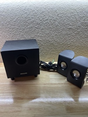 Philips Subwoofer SPA1330/37 with Multimedia Speakers 2.1 Pair Black
