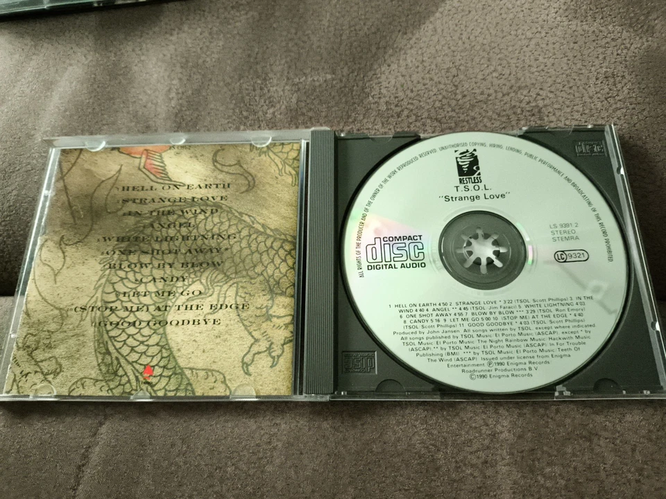 T.S.O.L. – Strange Love / Restless Records CD 1990 RAR! - Bild 3 von 3