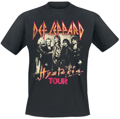 Def Leppard T-Shirt Herren Hysteria Tour schwarz