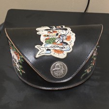 Ed Hardy EHS008 Shield Sunglasses Oversized Tattoo Design Black Mirrored Lens