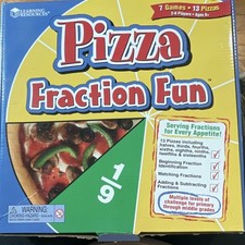Learning Resources Pizza Fraction Fun Math Educational Toy Ages 6 LER 5060