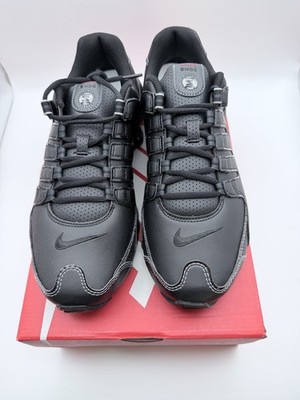 Men's Nike Shox NZ (378341-017) Black Varsity Red Sneaker | eBay