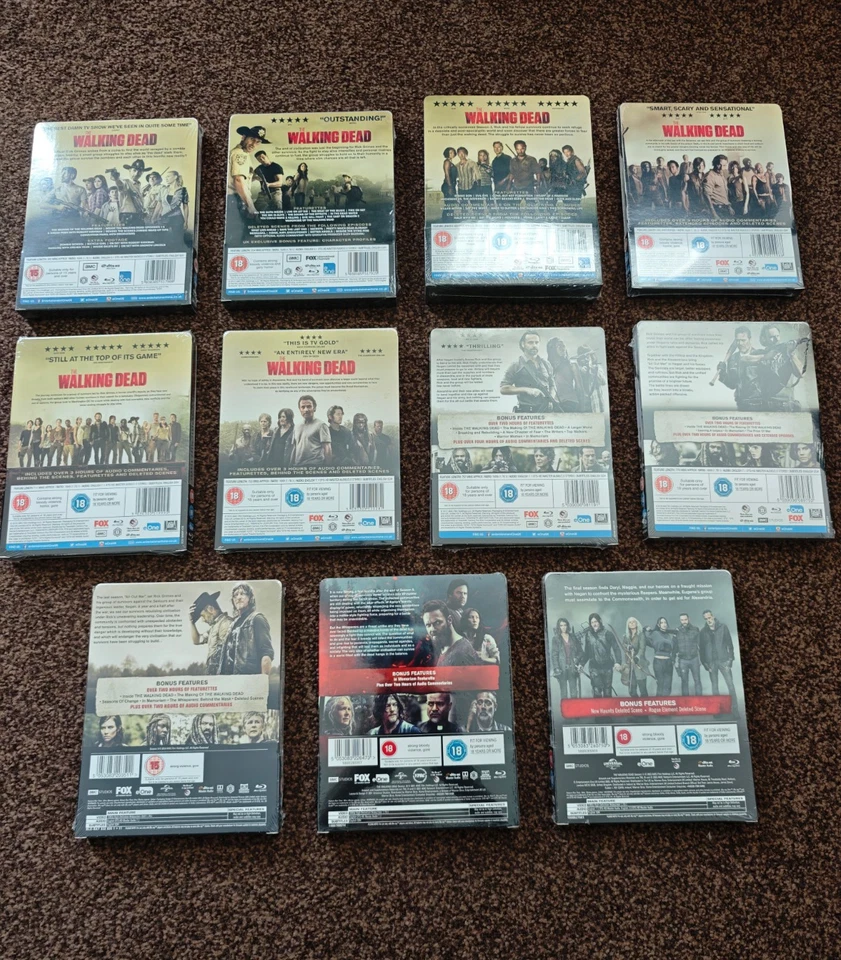 THE WALKING DEAD Season 1 2 3 4 5 6 7 8 9 10 11 Complete Series 1-11 Steelbooks - Image 2 of 3