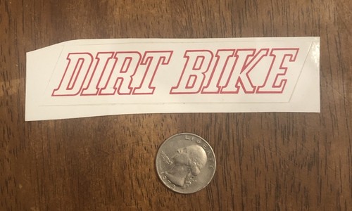Vintage Dirt Bike Sticker Decal Motorcross Off Road Magazine Racing