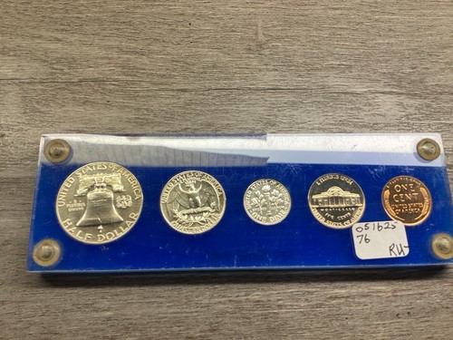 1956 (Type 2) U.S. Mint Silver Proof Set in Vintage Capital Holder-051625-76 - 第 2/5 張圖片