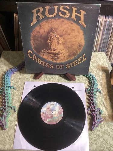 Rush “Caress Of Steel” 1975 LP First Pressing Vinyl Mercury – SRM-1-1046 VG/EX!