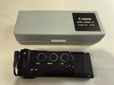 Vintage CANON Data Back A with Hard Case JAPAN