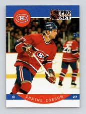  1990 Shayne Corson 27 Canadiens 148 Pro Set Sports Trading Card Hockey 