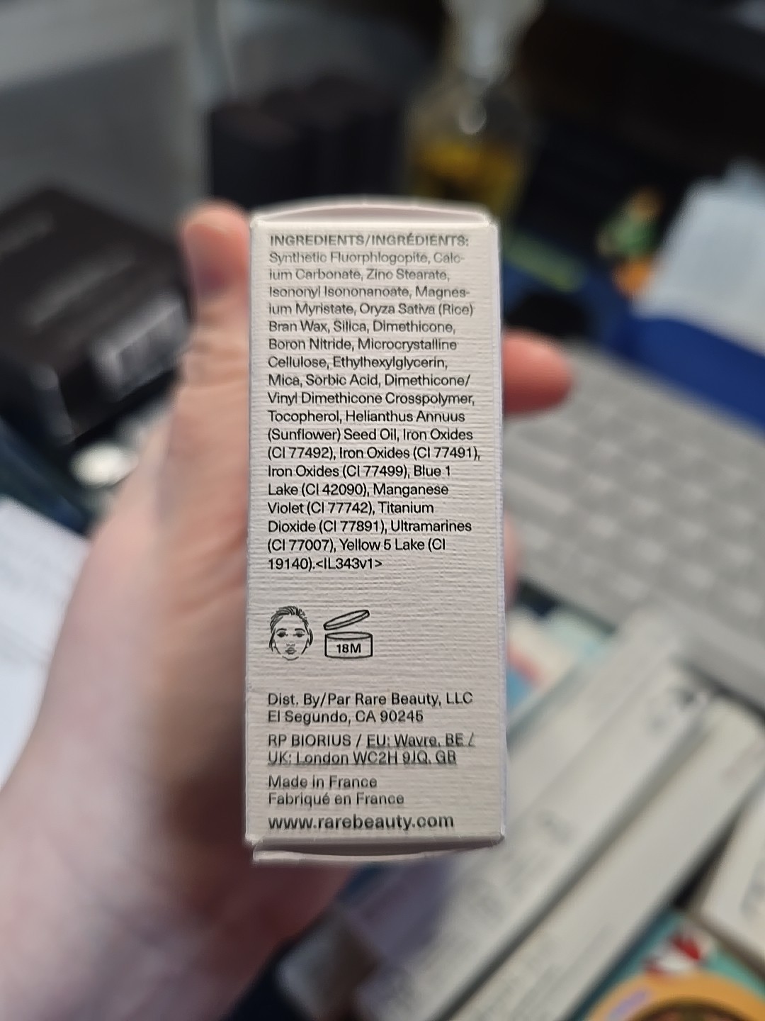 Rare Beauty True To Myself Tinted Pressed Finishing Powder Almond 0.28oz NIB