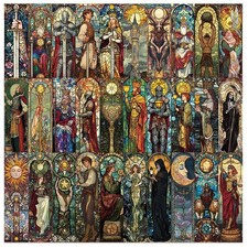 60x Stained Glass Tarot Card Bookmarks Book Marker Novel Books Reading Gift
