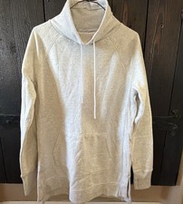 tek gear ultrasoft fleece Pullover Sweatshirt Size Small Women s Cream Cotton