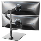 VIVO Pneumatic Dual Ultrawide Monitor Desk Stand, Up to 49 inch Computer Screens