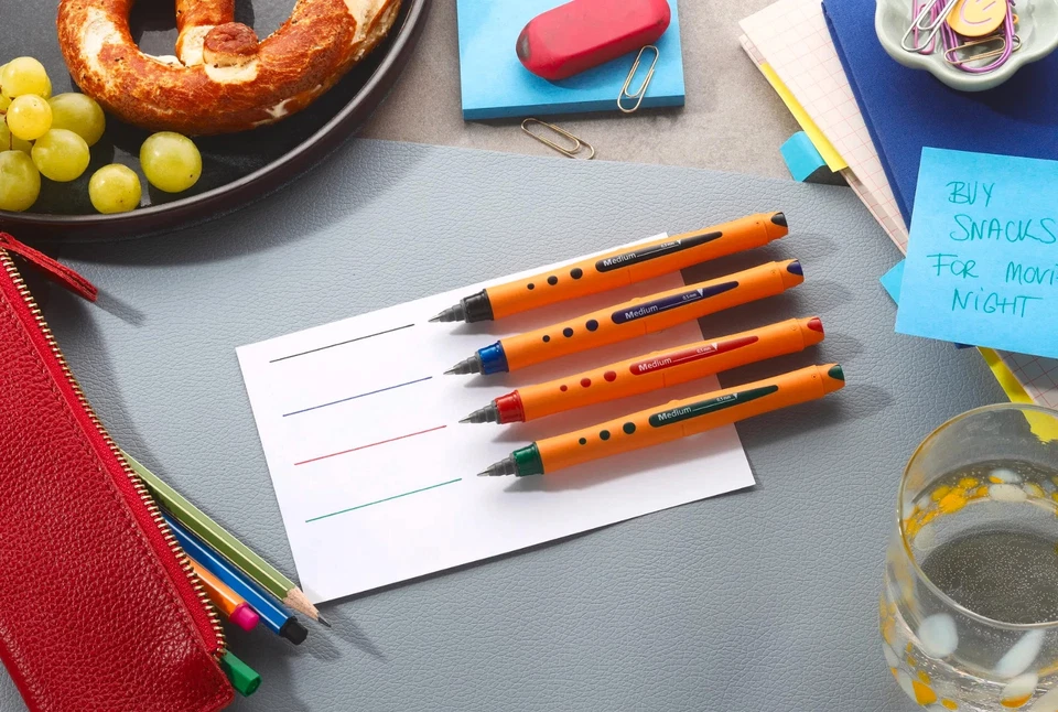 STABILO worker+ Tintenroller Tintenschreiber Schreiber ergonomisch rutschfest - Bild 2 von 4