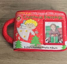 Baby Blessings Soft Photo Album Merry Christmas Soft Plush 8x6
