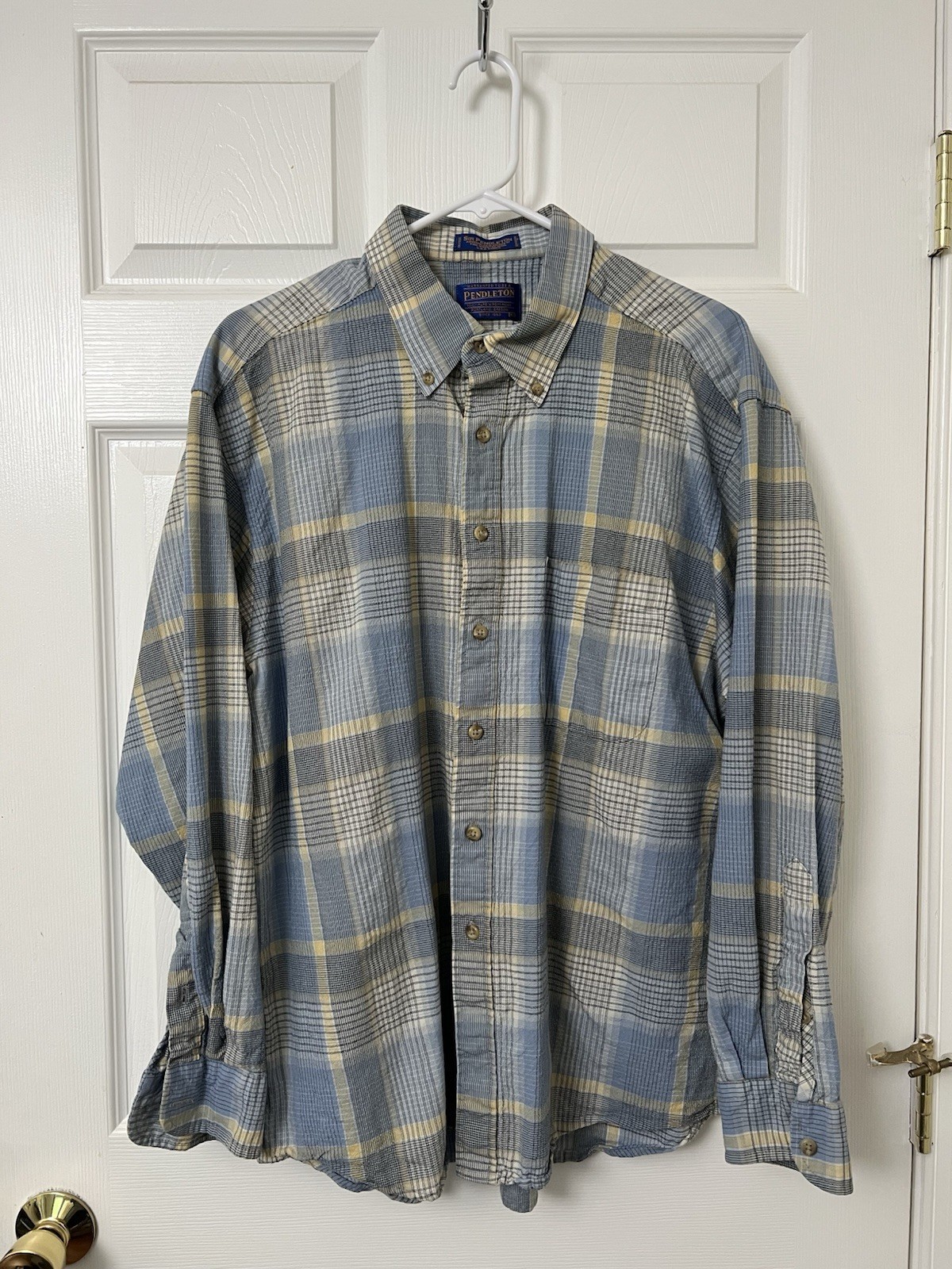 Vintage Pendleton Button Up Shirt Plaid Flannel V… - image 2