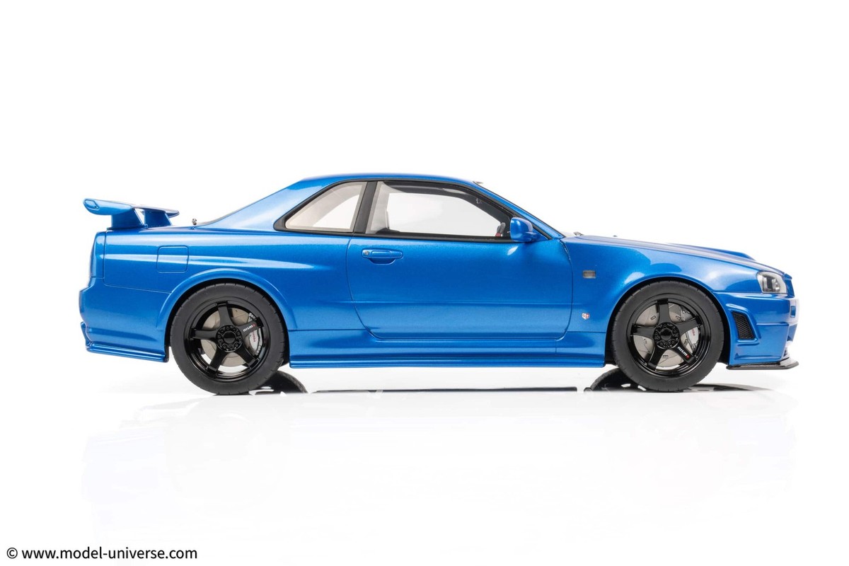 青の34 1/64 Kyosho NISSAN SKYLINE R34 BNR34 GT-R BLUE diecast car