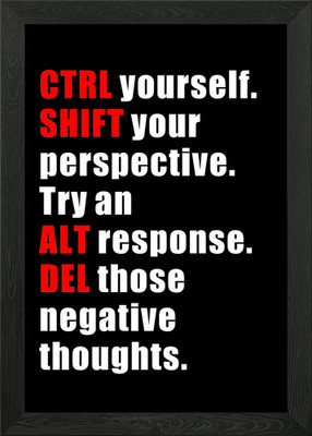 STRG SHIFT ALT DEL Inspirierend Te Gerahmtes Wandbild Poster Leinwanddruck Bild