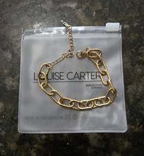 Louise Carter Tulum Chunky Paperclip Gold bracelet.  New