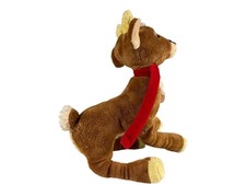 Steiff Animal 024139 Laura's Poinsettia Reindeer 25x21x7cm. Excellent Condition