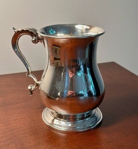 Sterling Silver Pint Tankard, Israel Freeman & Son, George II Style, 348g.