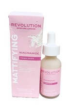 Revolution Skincare Mattifying Niacinamide Primer Drops 1 oz NEW Box Damaged