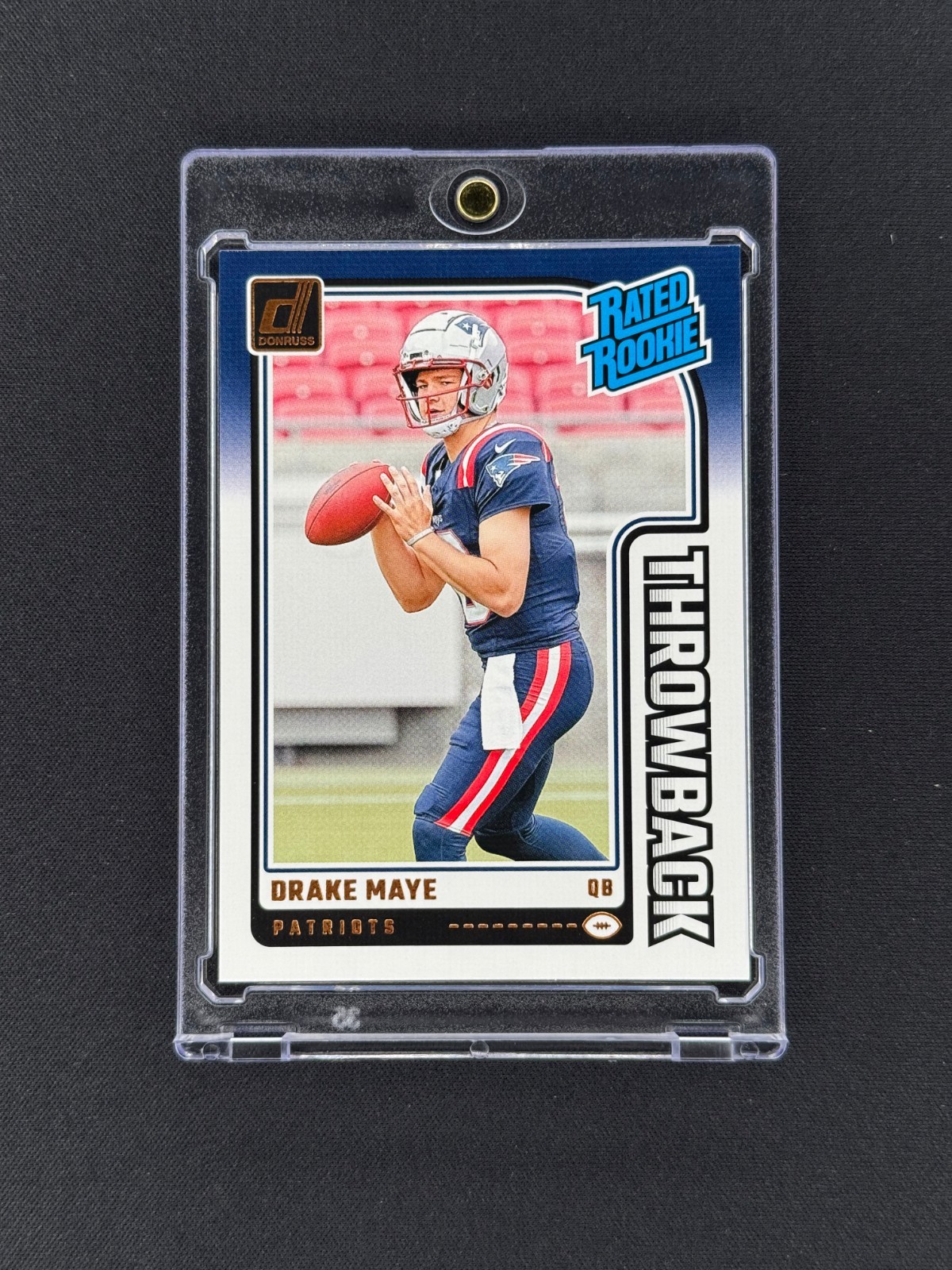 2024 Panini Donruss Drake Maye Rated Rookie Throwback #49 Patriots FREE SHIP!