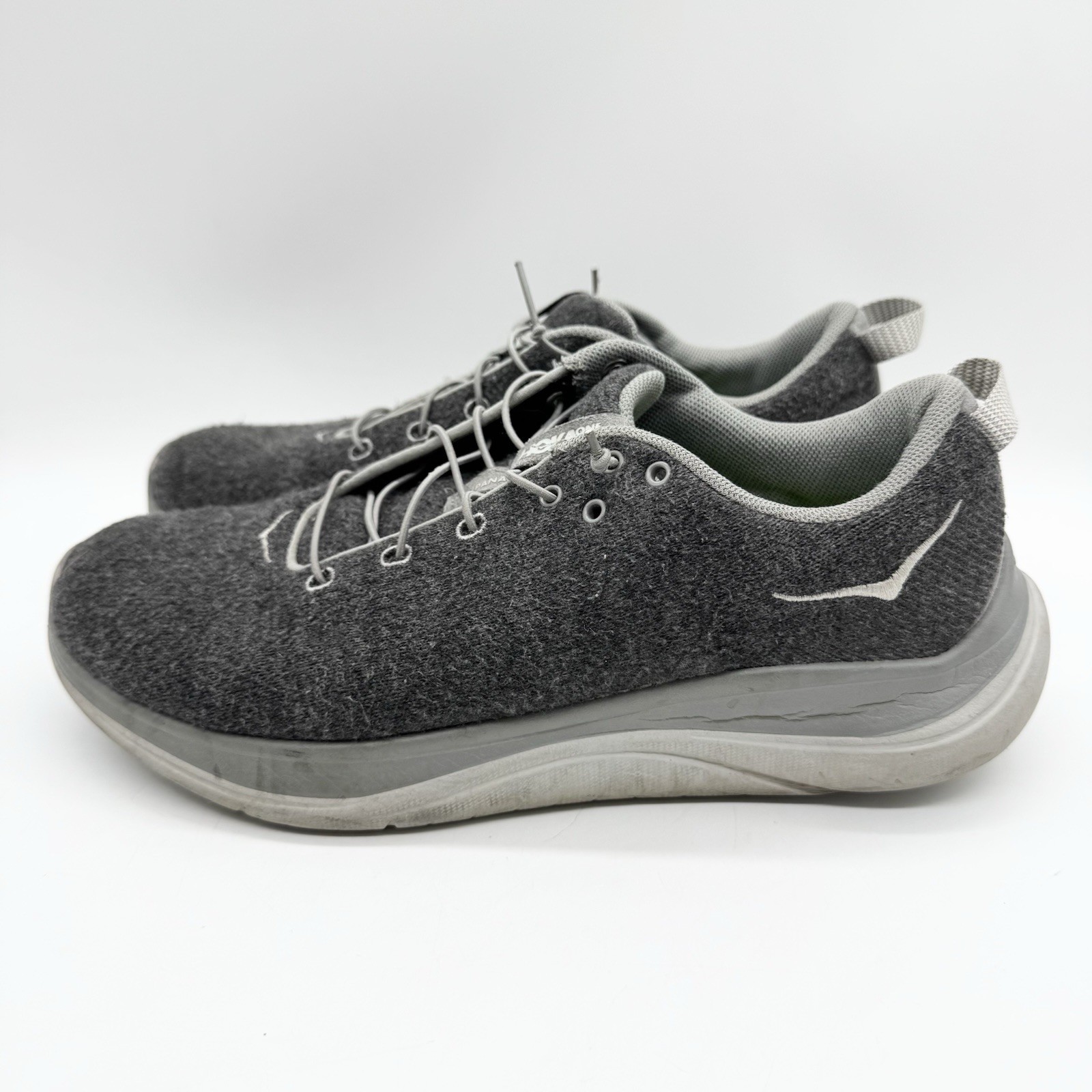Hoka One One Hupana Flow Wool Comfort Sneakers In Dark shadow/Wild Dove Size 8.5 thumbnail 6