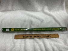 Vintage John Deere 18” Square Wooden Ruler Nothing Runs Like a Deere new in pack
