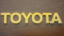 Toyota Gold Car Truck Emblem Badge