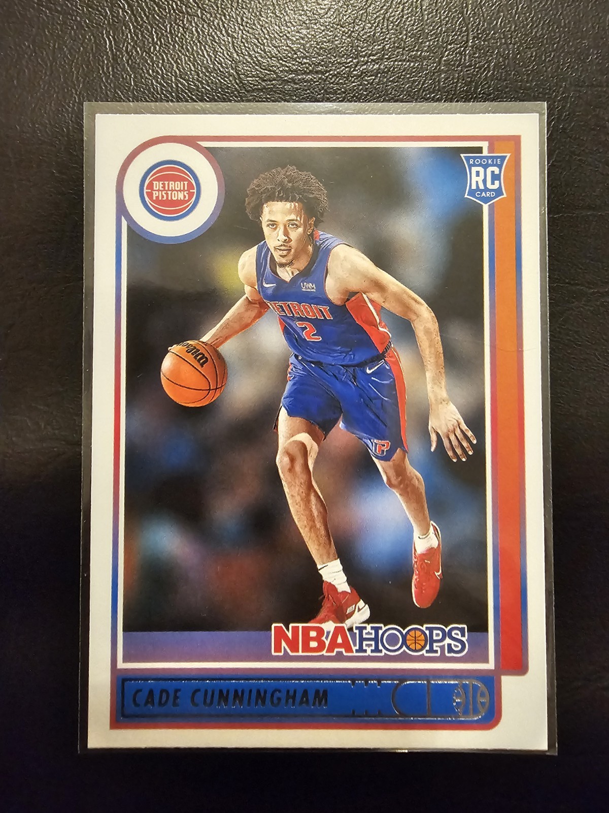 Cade Cunningham 2021-22 NBA Hoops Rookie Card #201 Detroit Pistons