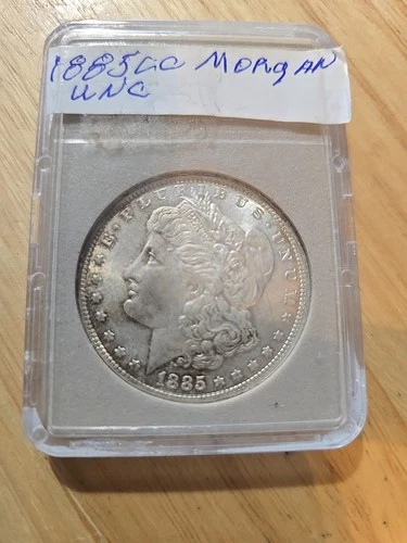 1885-CC $1 Morgan Silver Uncirculated Uncertified Coin In Case