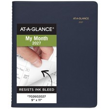 AT-A-GLANCE 2027 Planner, Monthly, 15-Month Jan-Mar, 9" x 11", Unruled Daily ...