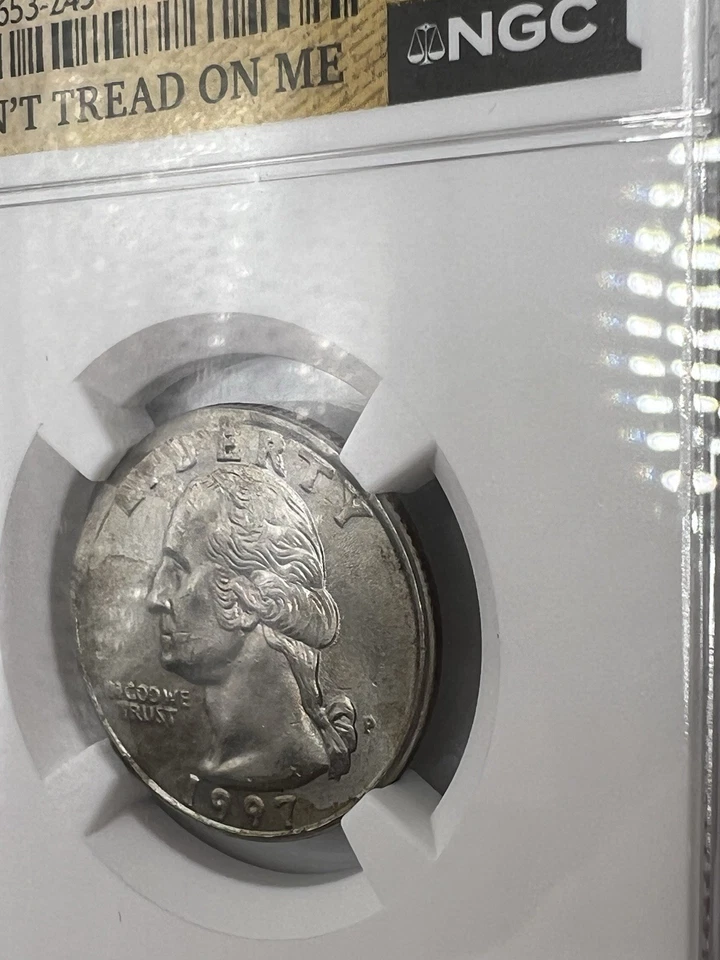 **RARE** 1997-P NGC-slabbed “Mint Error Uncirculated” Washington Quarter - Image 3 of 4