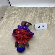 Topsy Turvy Doll Hand Made 7" Flip Reversible Cloth African American Vintage 