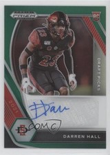 2021 Panini Prizm Draft Picks Green Darren Hall #DPA-DHA Auto 0g4