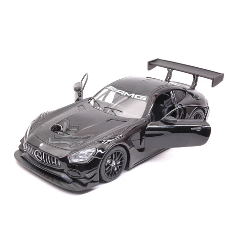 MERCEDES AMG GT3 2016 BLACK 1:24 Motormax Auto Stradali Modellino Nuovo - Immagine 3 di 3