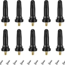 10PCS TPMS 20008 Tire Valve Stem, Rubber Snap-in Tubeless Tire Pressure -10PCS