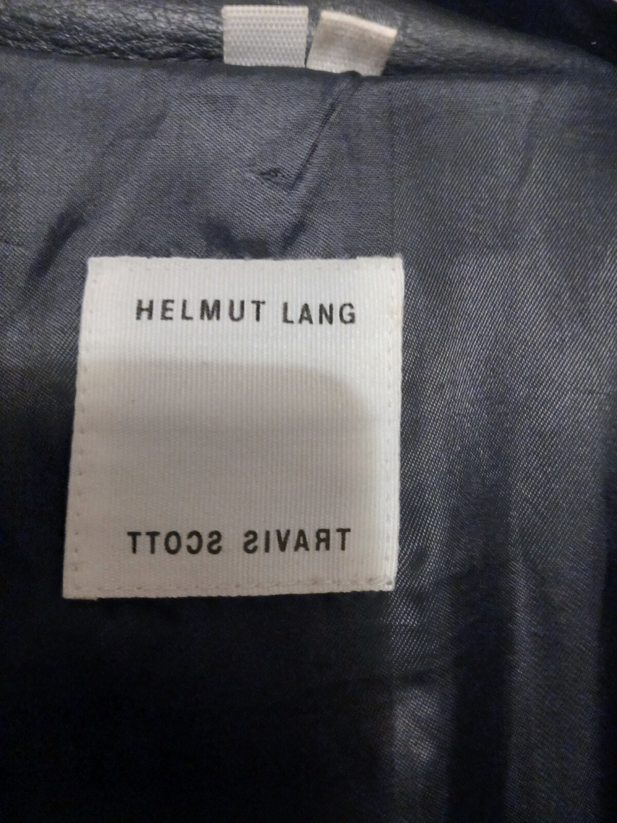 Rare Travis Scott x Helmut Lang Leather Hoodie Jacket L 2017 image 3
