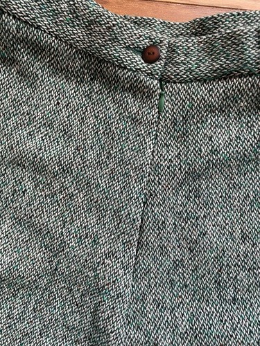 A6 Vintage Nightingale Green Wool Silk Mix Maxi Skirt Jacket Suit UK 14 / 16 New - Picture 17 of 18