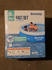Bestway Fast Set 10’ x 26” 845 Gal Round Inflatable Above Ground Pool