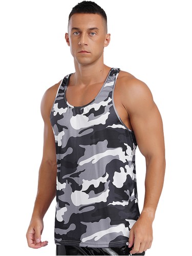 Herren Muskel Tank Tops Gym Tank Top Sport Y-Back Fitness Bodybuilding Shirt - Bild 34 von 78